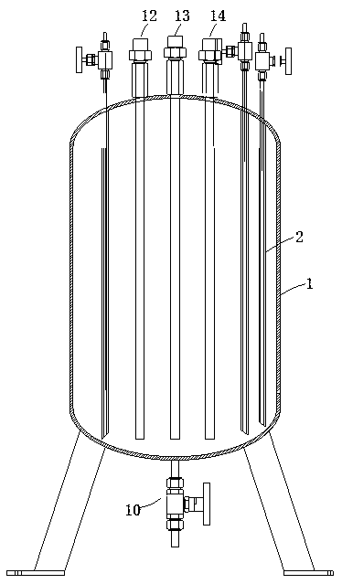 Combined tubular high-pressure seepage leaching test device