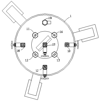 Combined tubular high-pressure seepage leaching test device