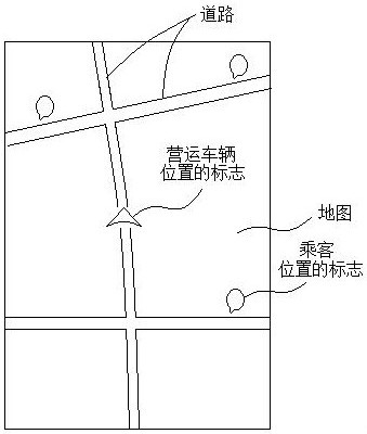 Method for displaying passenger position by vehicle-mounted terminal