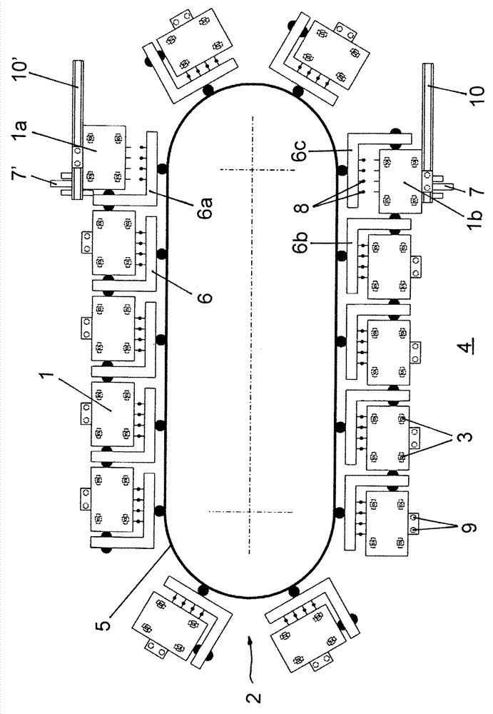 Method and device for the production of form parts