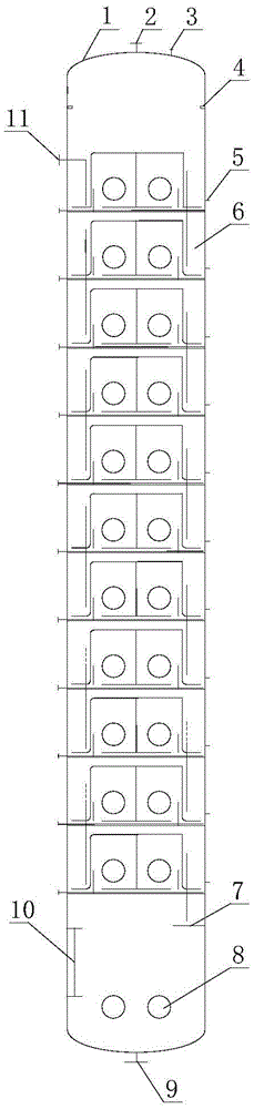 Biodiesel continuous esterification reaction tower