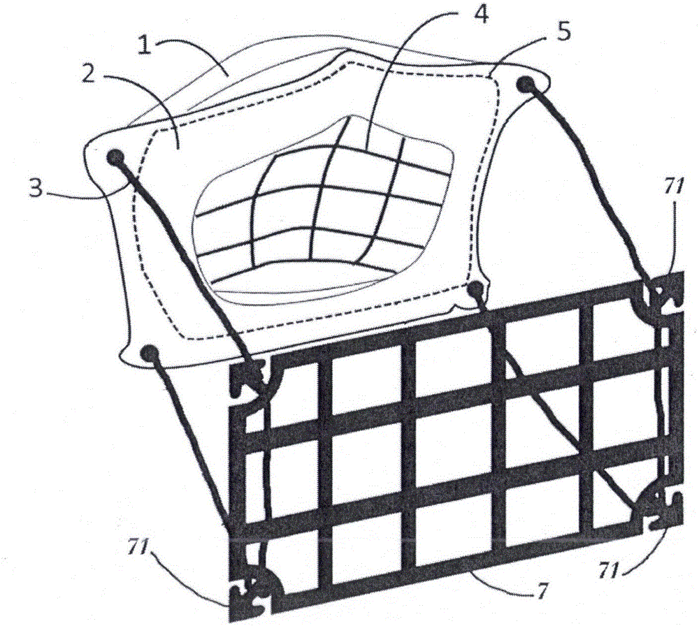 A double flat plate-supported three-dimensional mouth mask and a manufacture method therefor