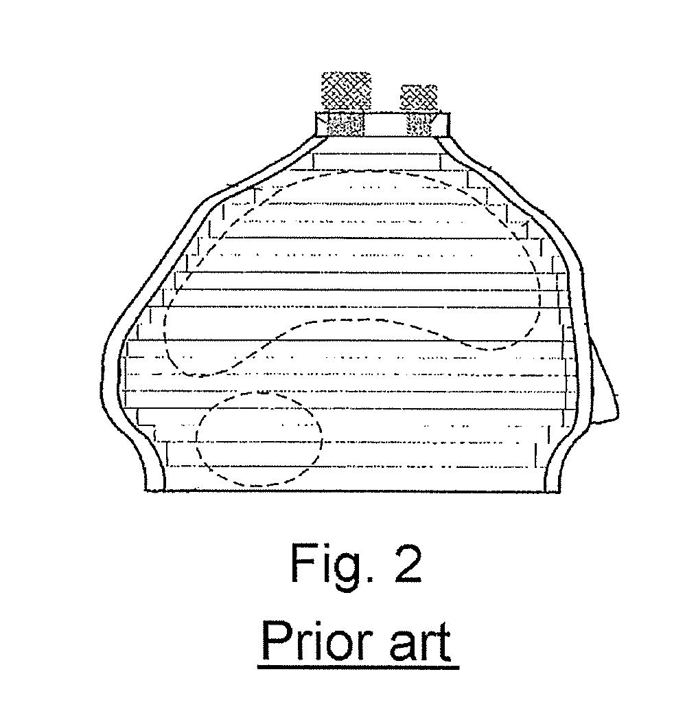 Head model for brain-imaging device and technique for producing same