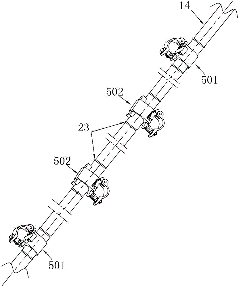 Scaffold cross-bar used for supporting girder formwork