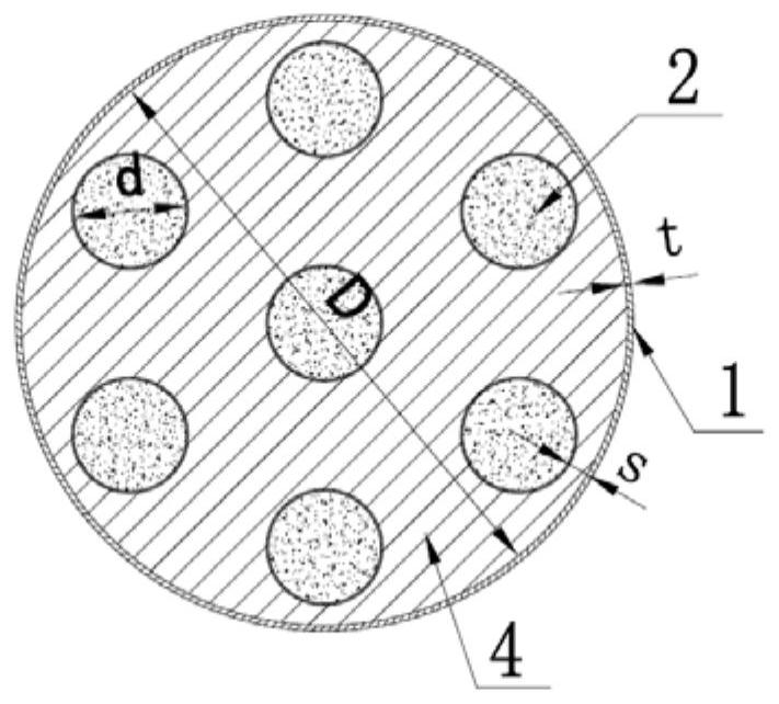 A steel column concrete root deep water foundation structure and its construction method