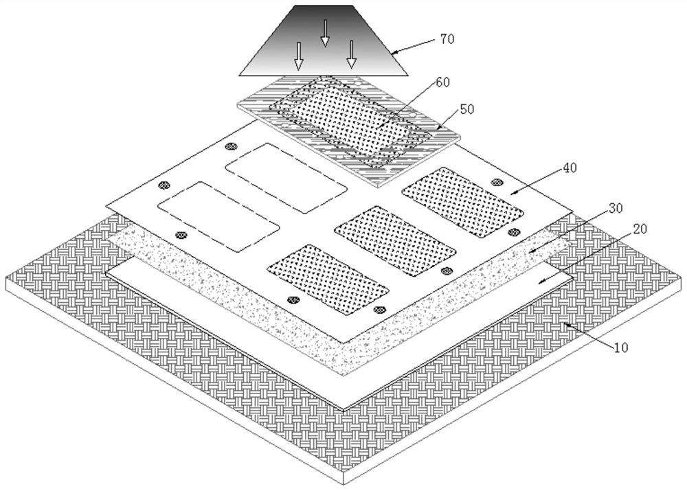 Preparation process of micro-nano texture seamless splicing texture mold