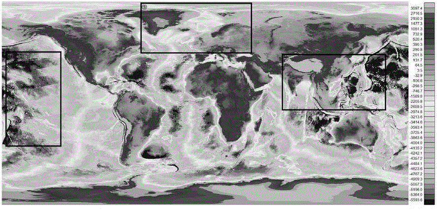 Spatial layering disturbance gravitational field grid model rapid construction method