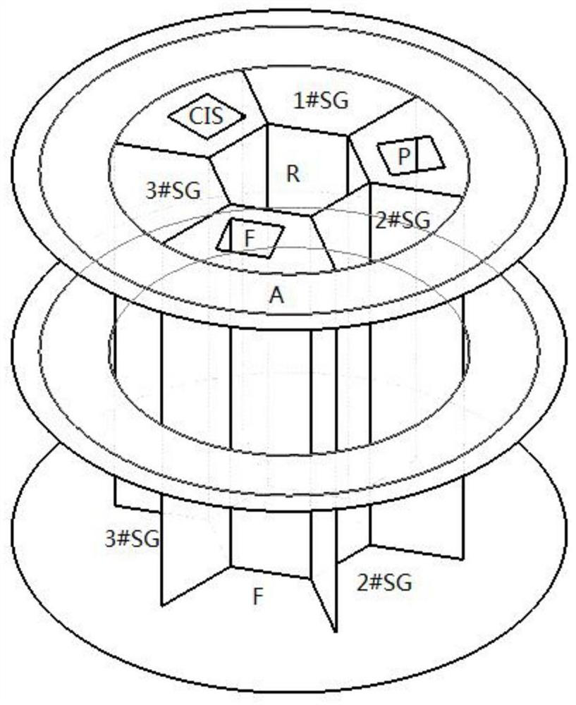 Containment vessel thermal hydraulic comprehensive test device