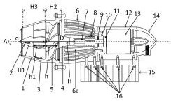 Pod type electric jet propeller