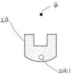 Forceps for partially resecting aortic valve leaflets