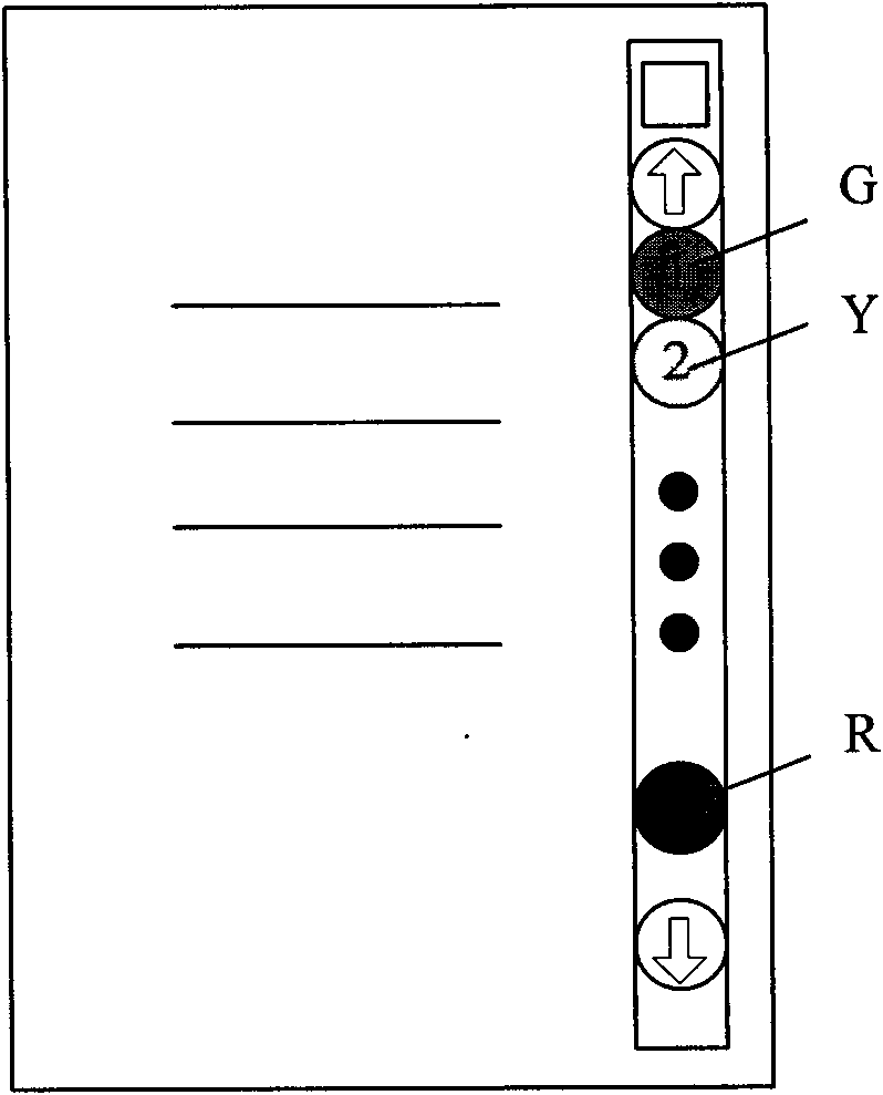 Electronic terminal and method thereof for controlling page scroll bar