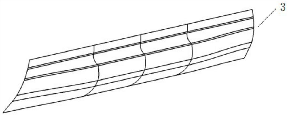 Rail train bogie side skirt structure and rail train