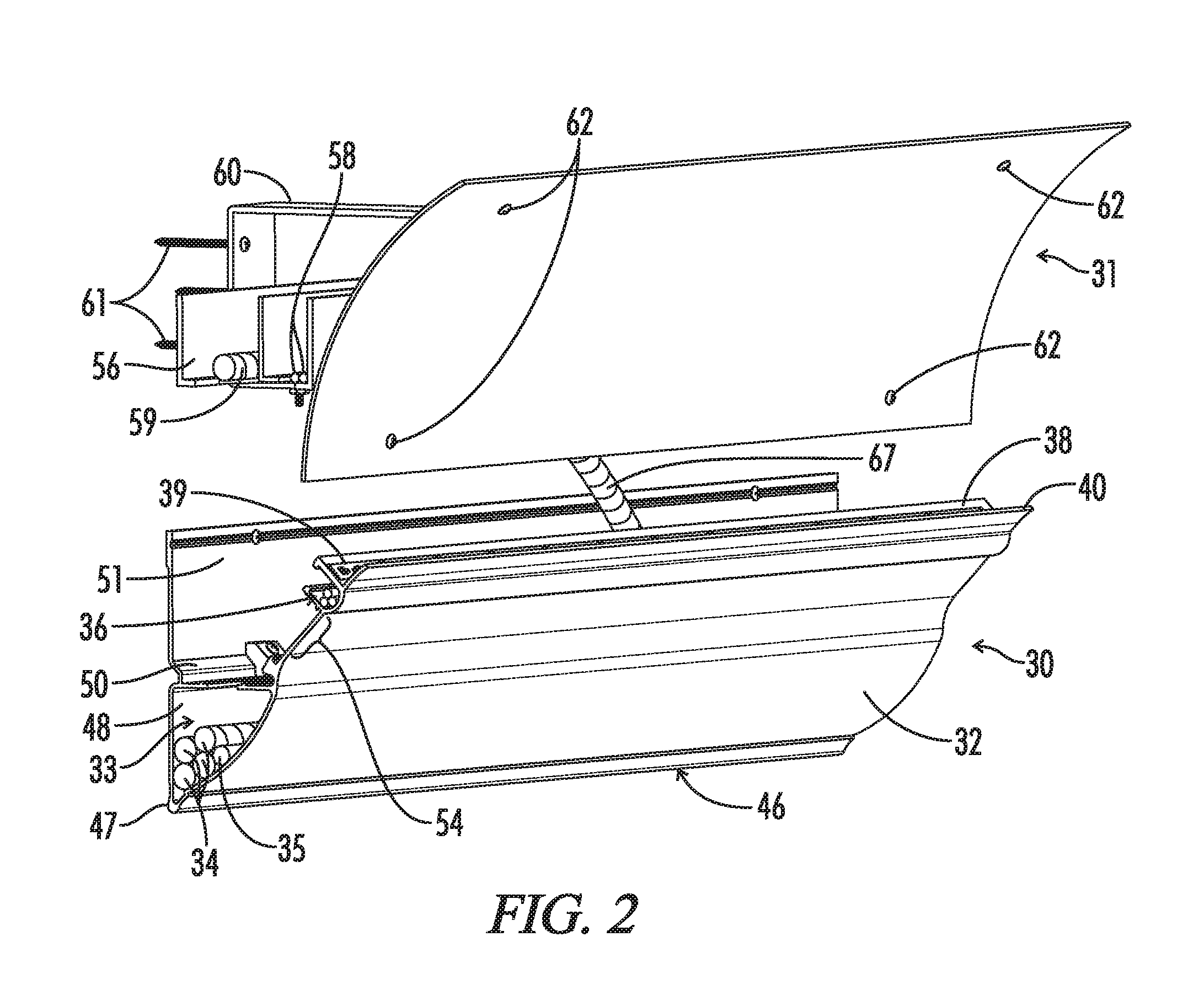 System and method for securing power and communications cables and associated hardware within crown molding