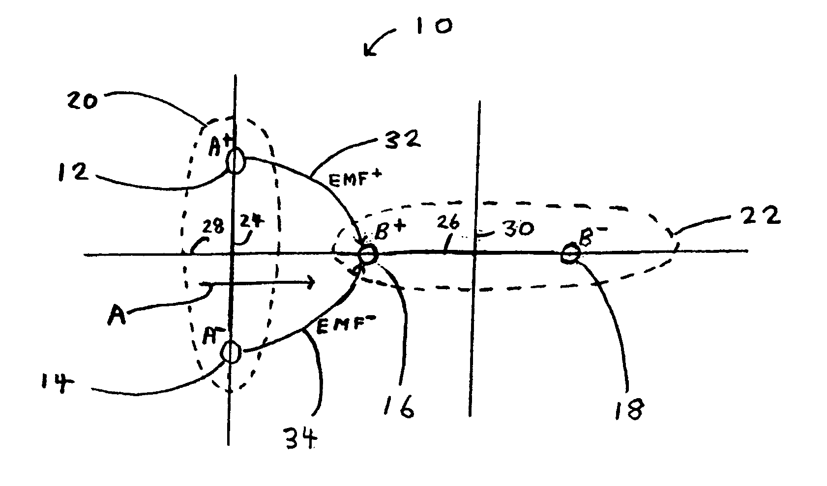 Noise canceling differential connector and footprint