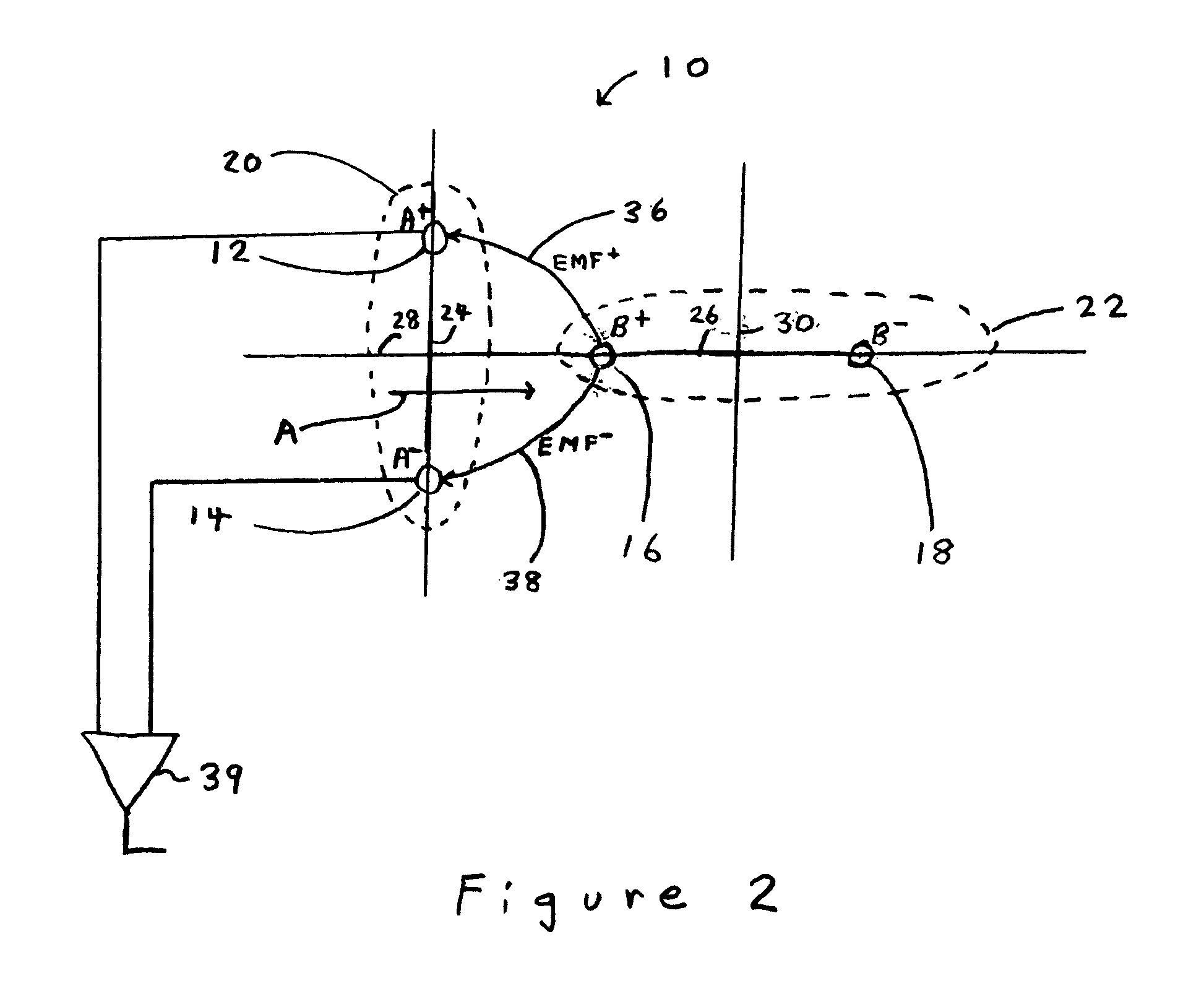 Noise canceling differential connector and footprint