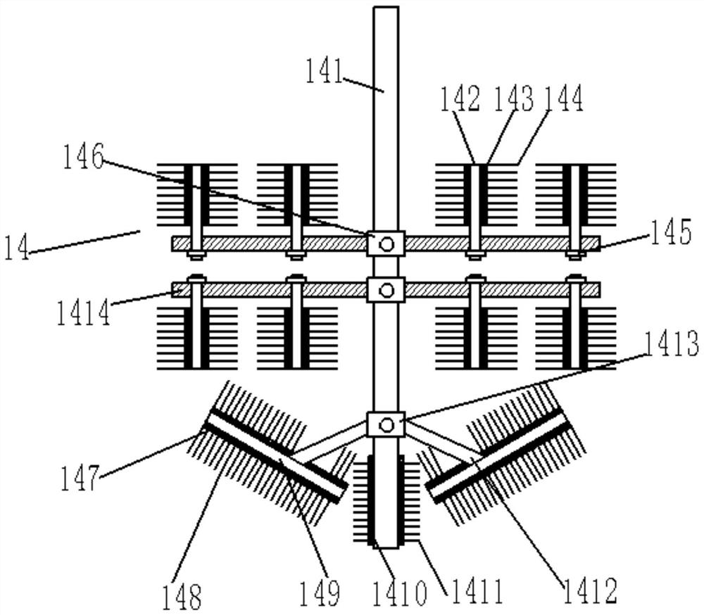 Stirring soybean cleaning device