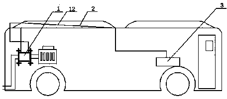 Waste heat distillation drinking device of automotive diesel engine