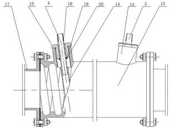 Waste heat distillation drinking device of automotive diesel engine