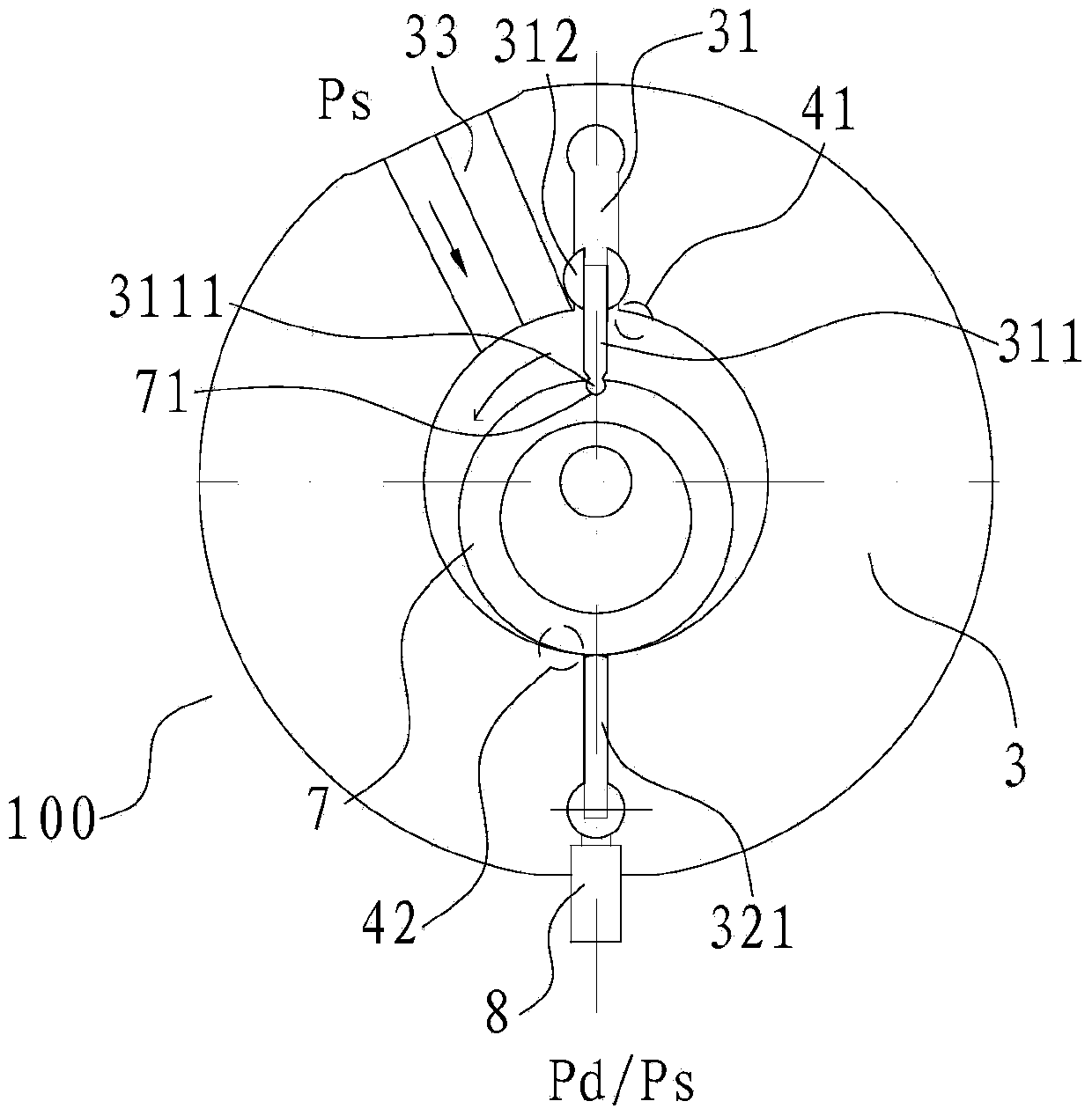 Rotary compressor and air conditioner with same