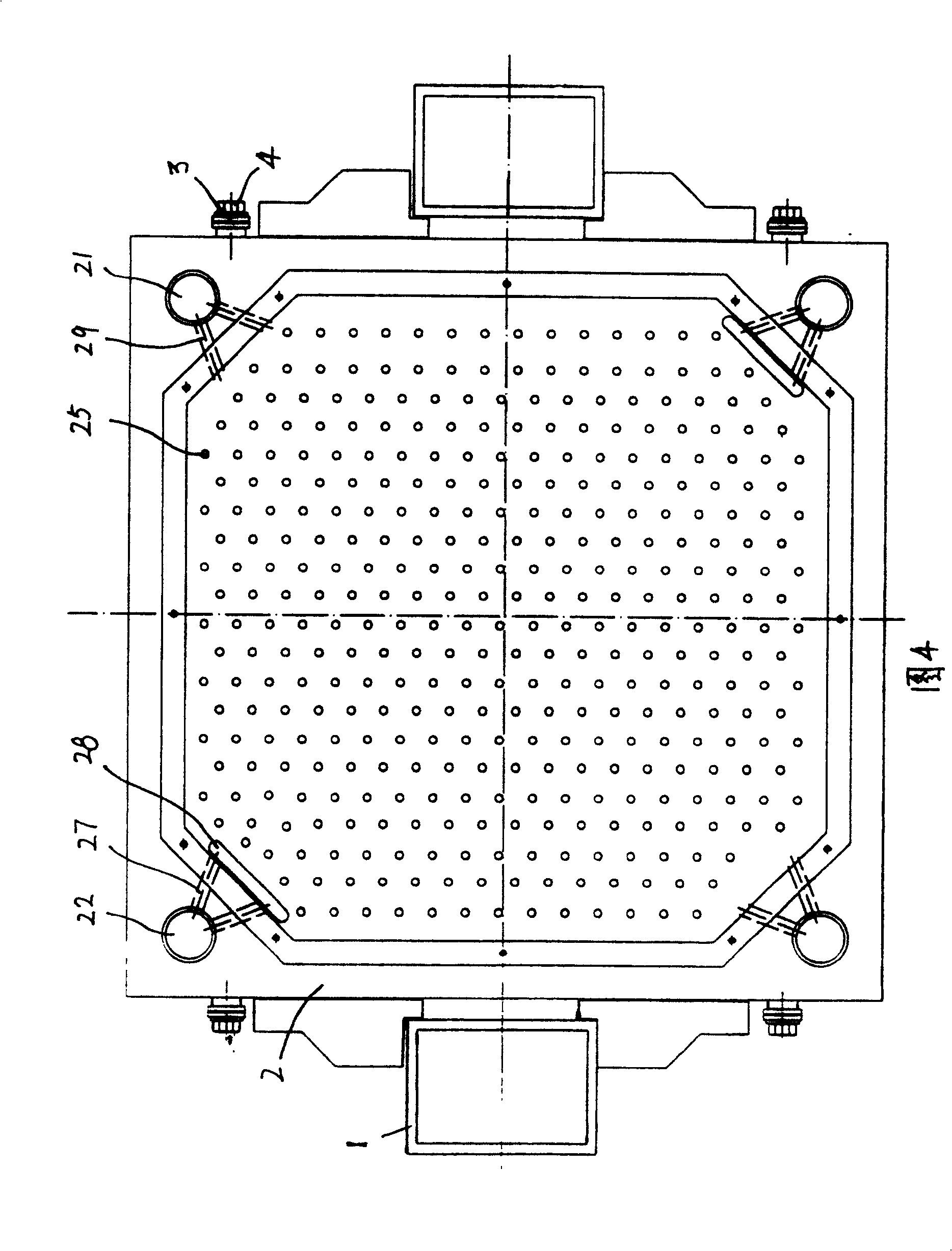 Multilayer link plate type highly viscous fluid filtering machine