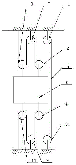 Rope winding type elevator adopting closed-loop counterweight-free drag system