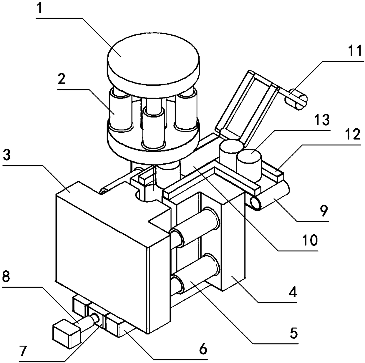 Powder progressively-increasing pressing device and method