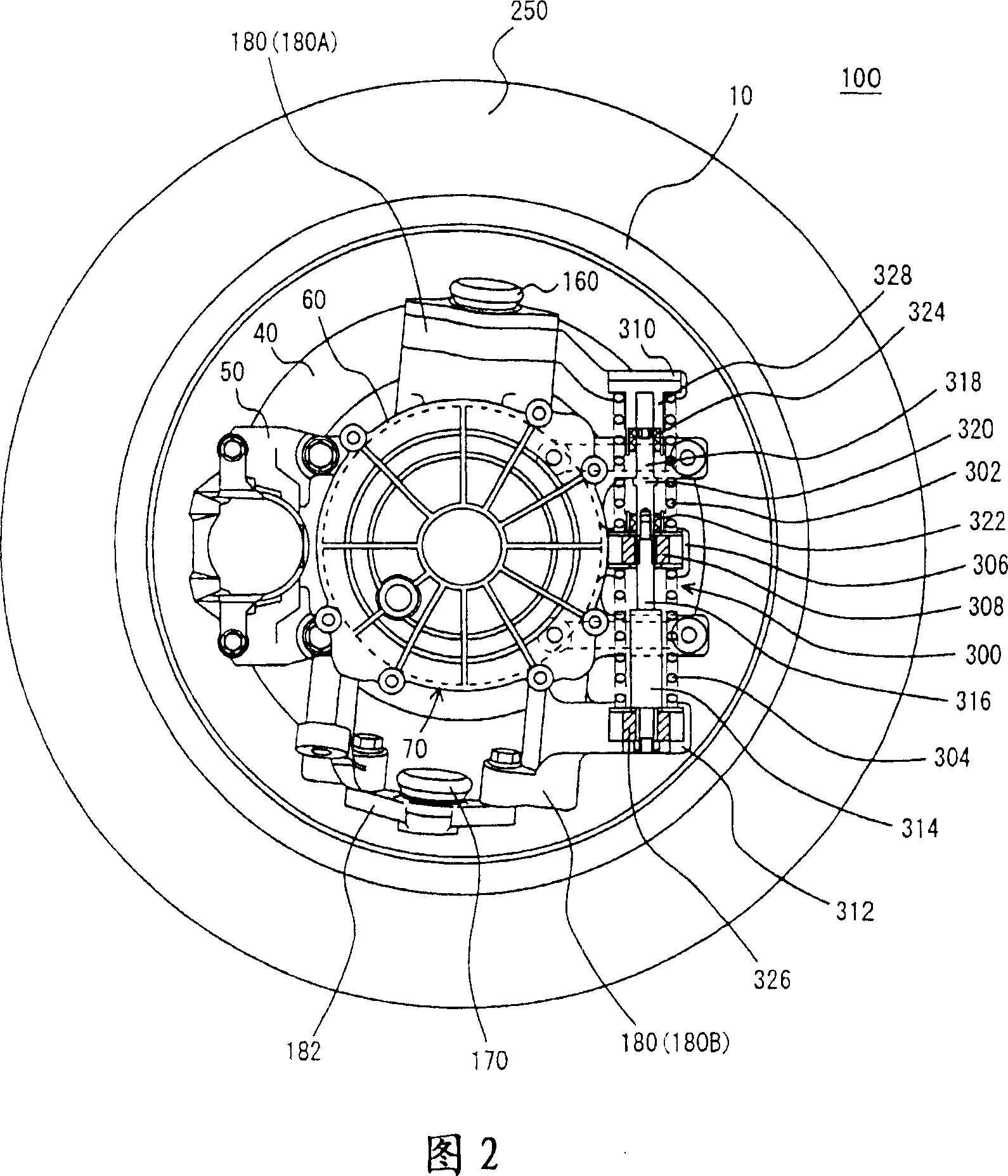 Wheel support device