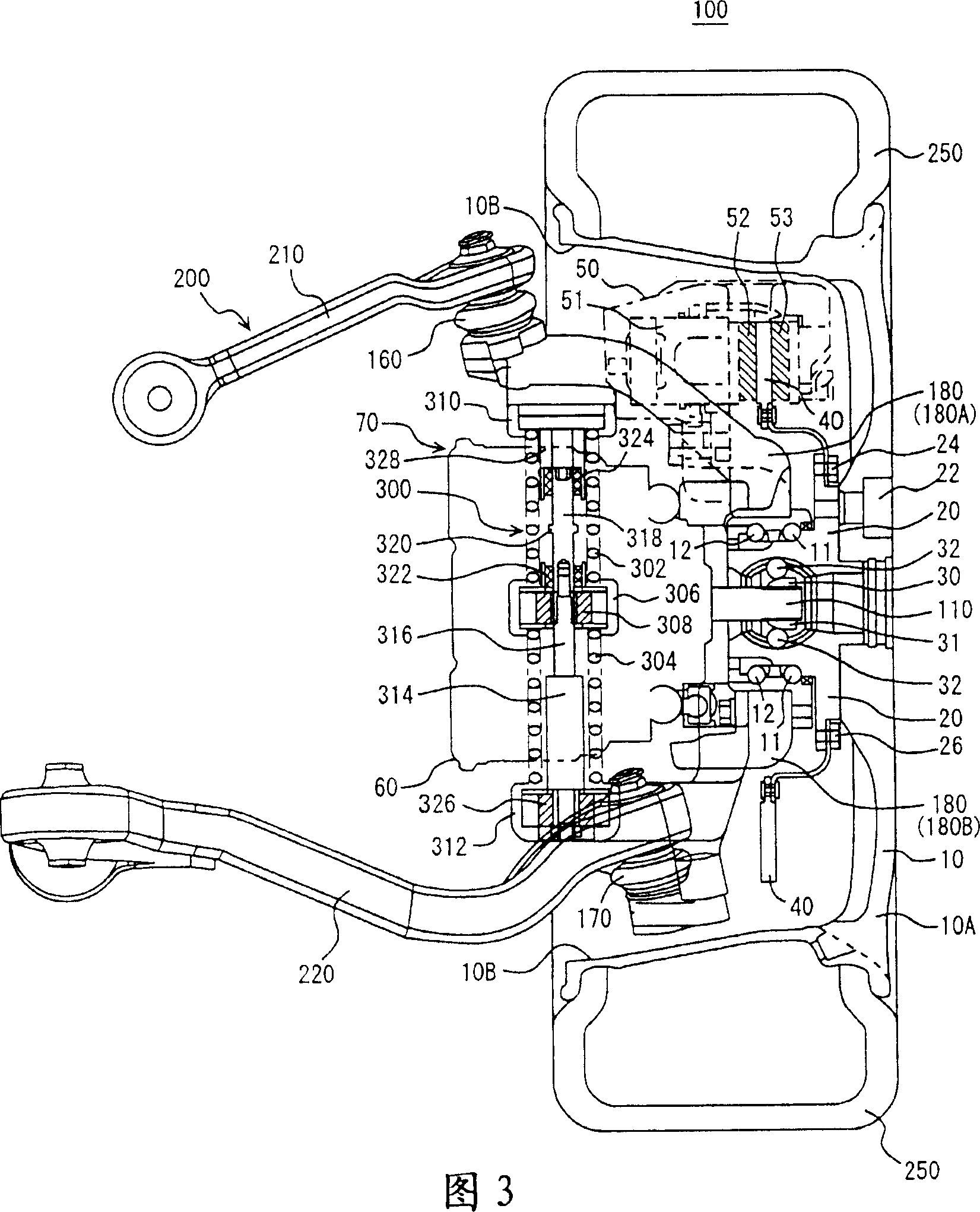 Wheel support device