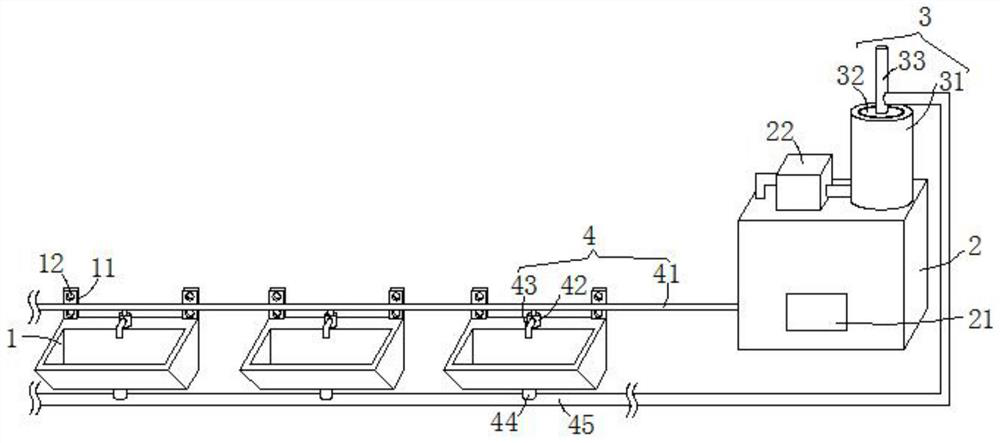 Captive sheep water drinking device and water supply method thereof