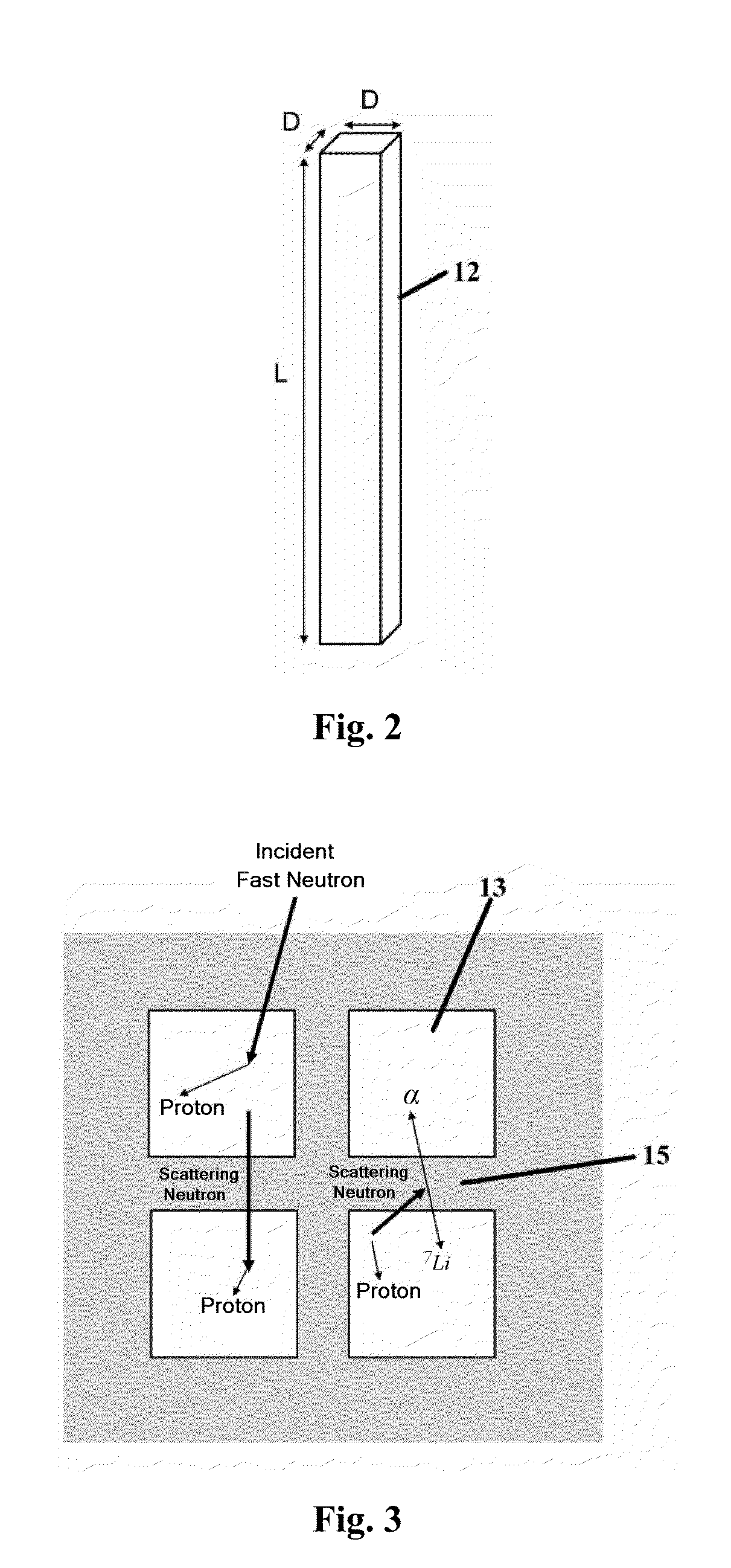 Boron-containing gas film fast-neutron detector