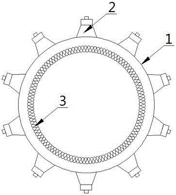 Annular vibration type ultrasonic cleaning tank