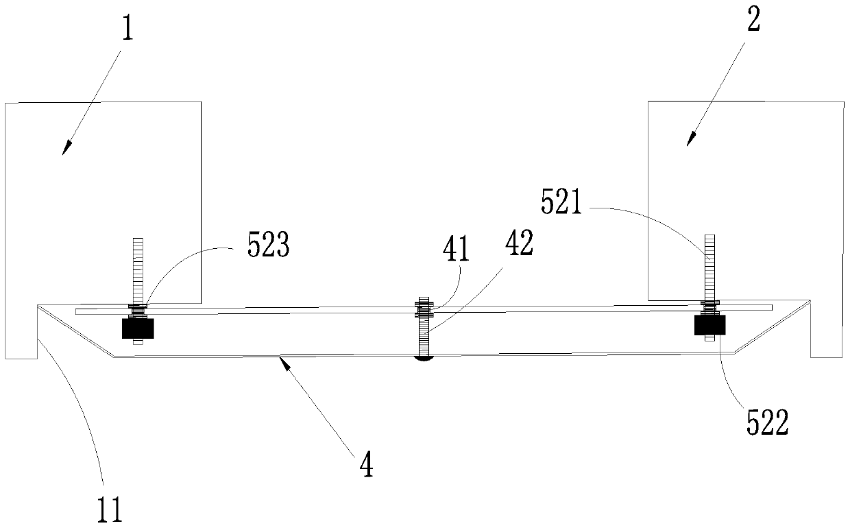 Deformation joint pre-buried assembled type cover plate structure