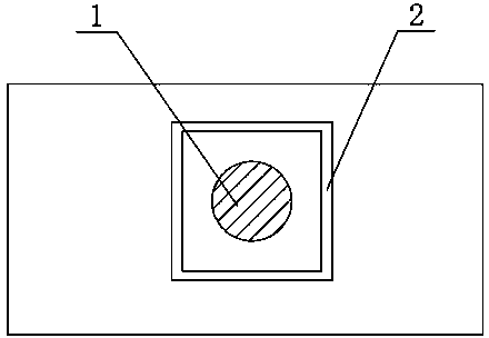 Method for reducing stress on peripheral region of silicon through hole