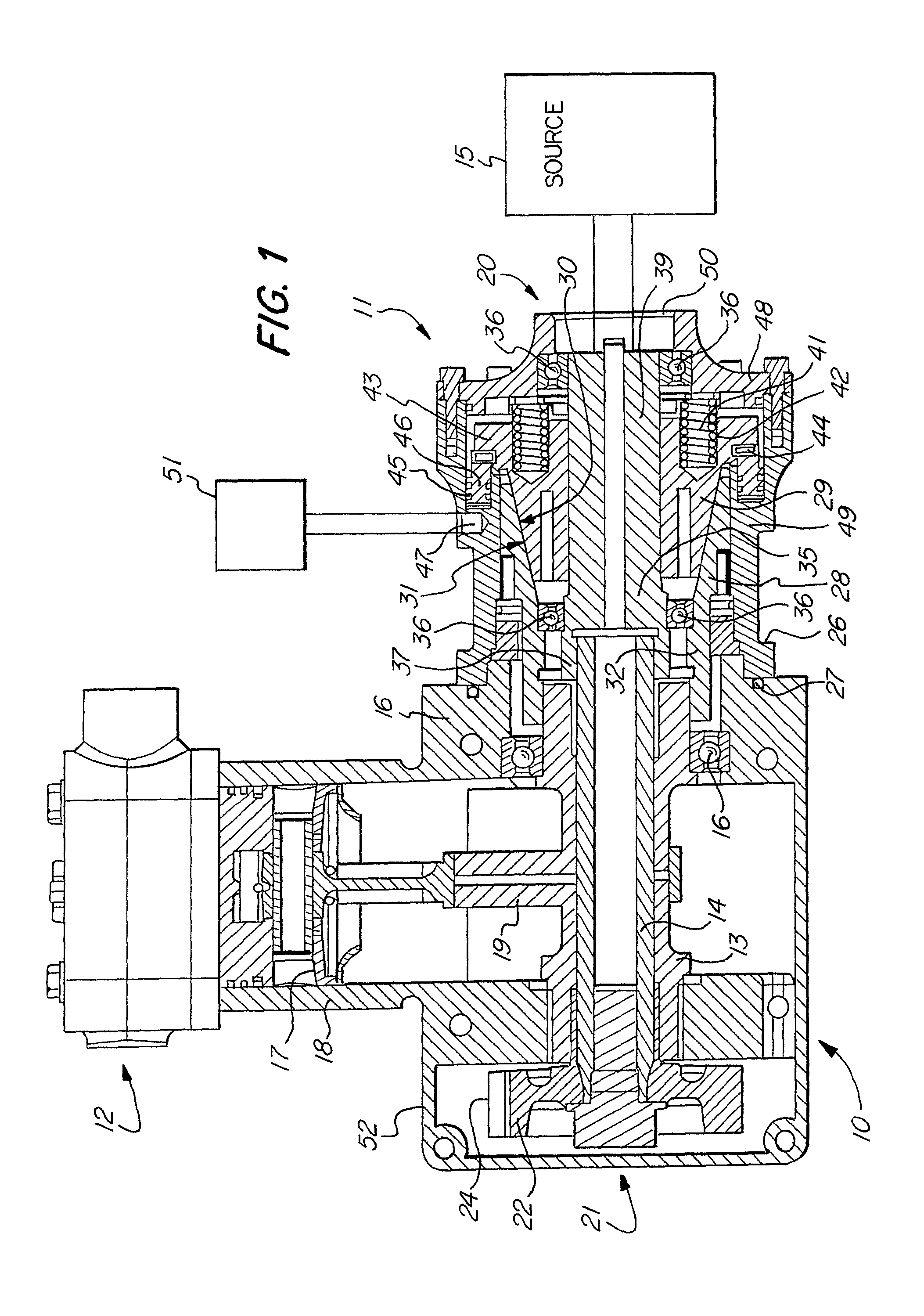 Drive through air compressor with cone clutch