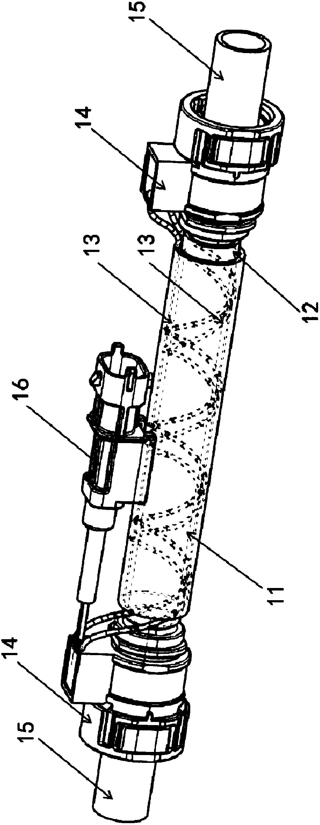 Electric conduction type crankcase ventilation pipe