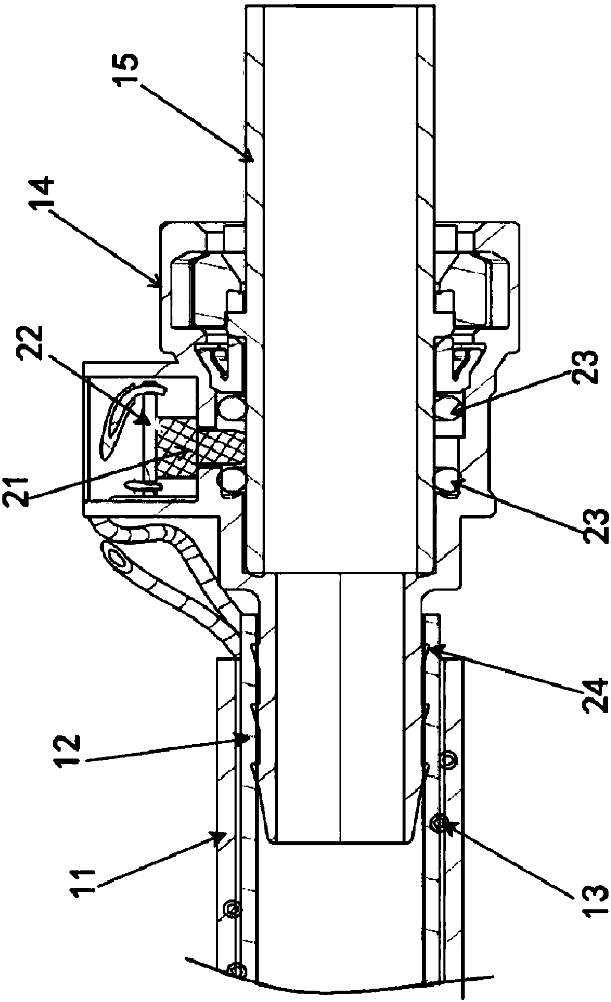 Electric conduction type crankcase ventilation pipe