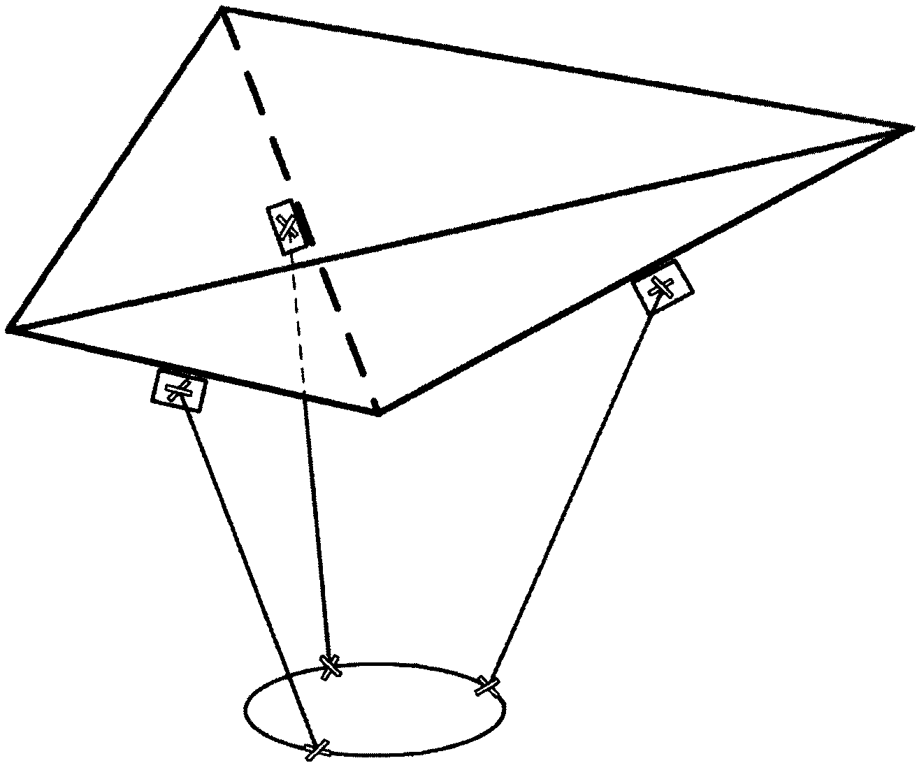 Device capable of realizing combinatorial motion output of 3PUU (three-prismatic-universal-universal) mechanism and 3UPU (three-universal-prismatic- universal) mechanism