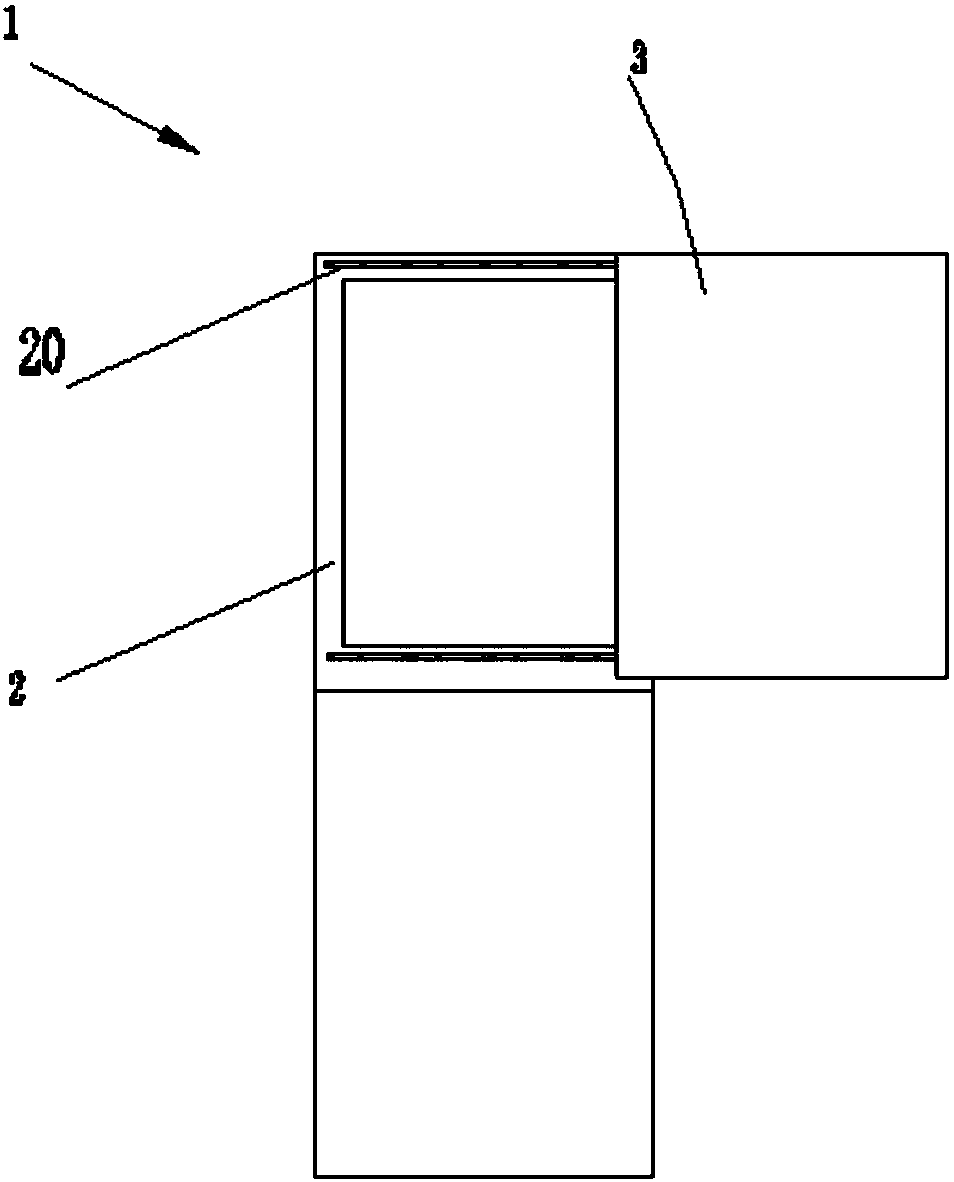 Refrigerator with sliding side door