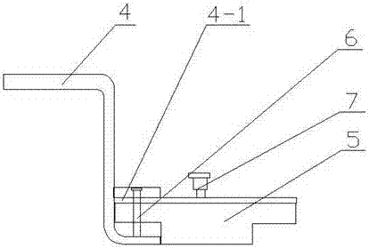 Quick die replacing device for prefabricated member flat die