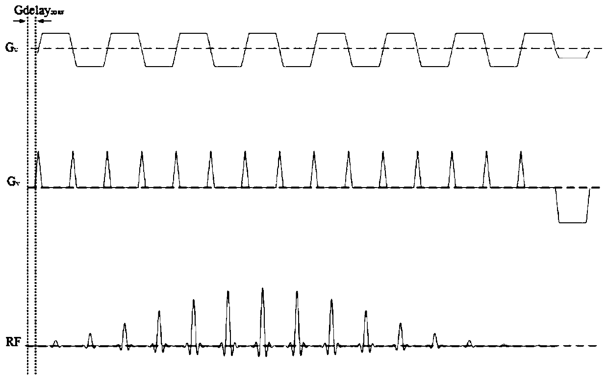 Method for correcting planar echo two-dimensional spatial selective pulses