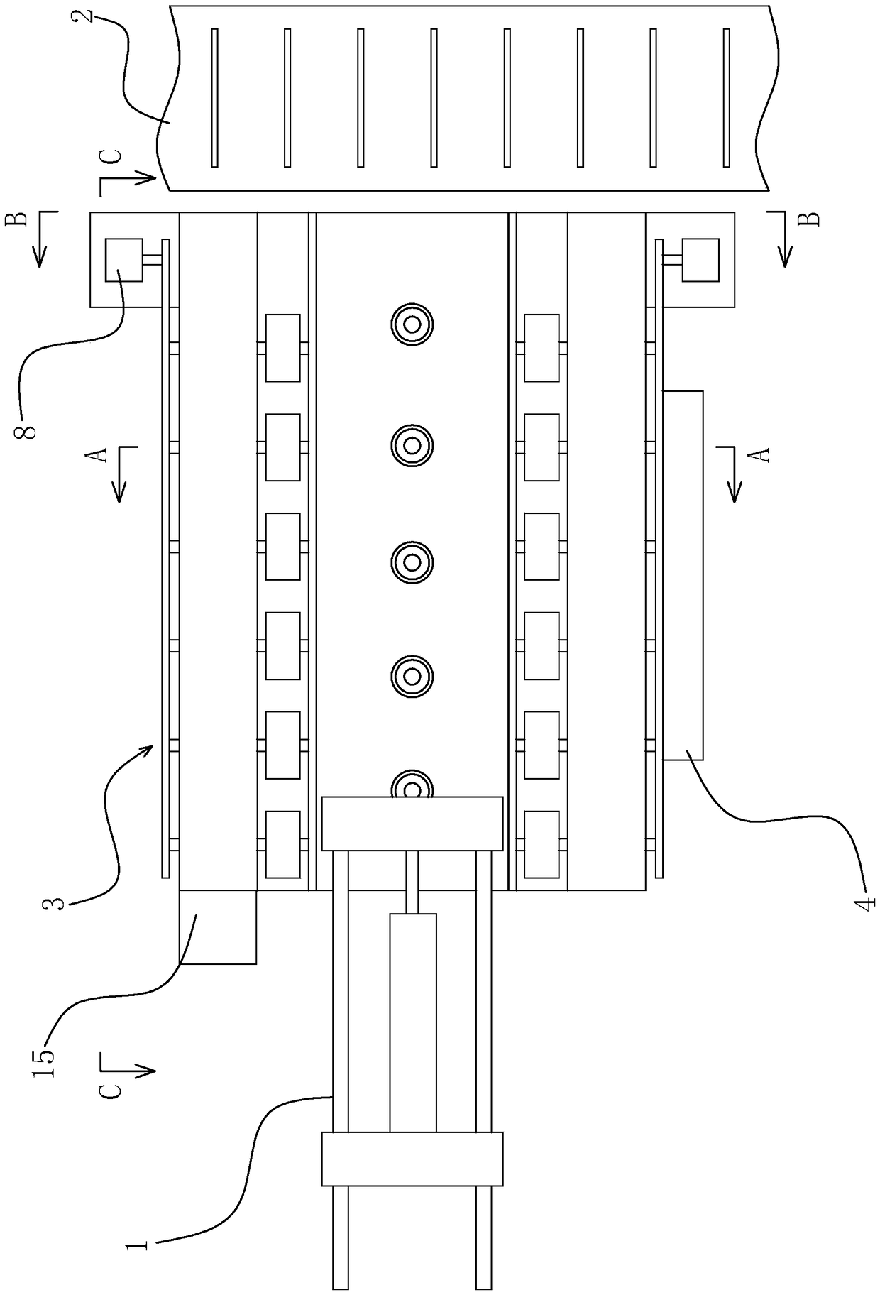 Steel billet receiving bench