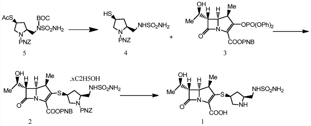 A kind of preparation method of doripenem