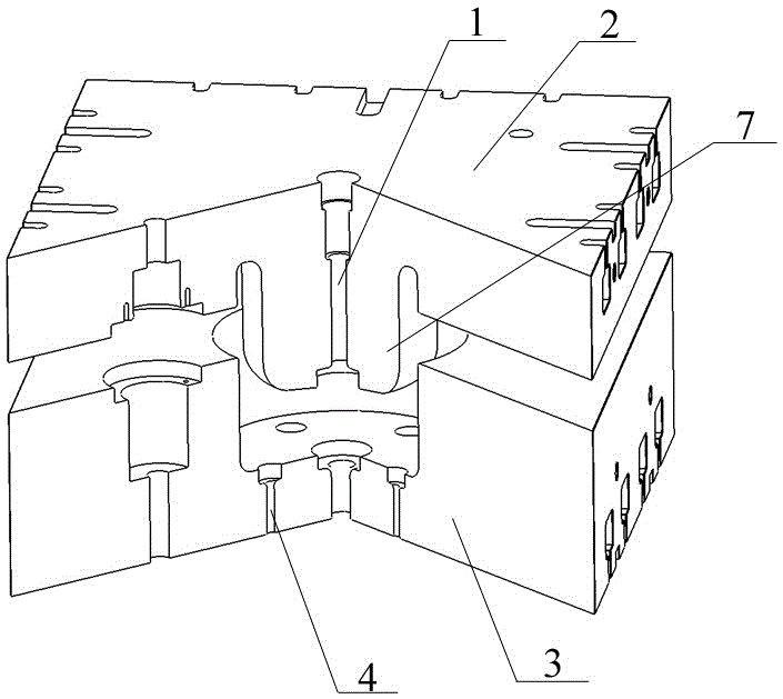 A kind of forging mold and forging method