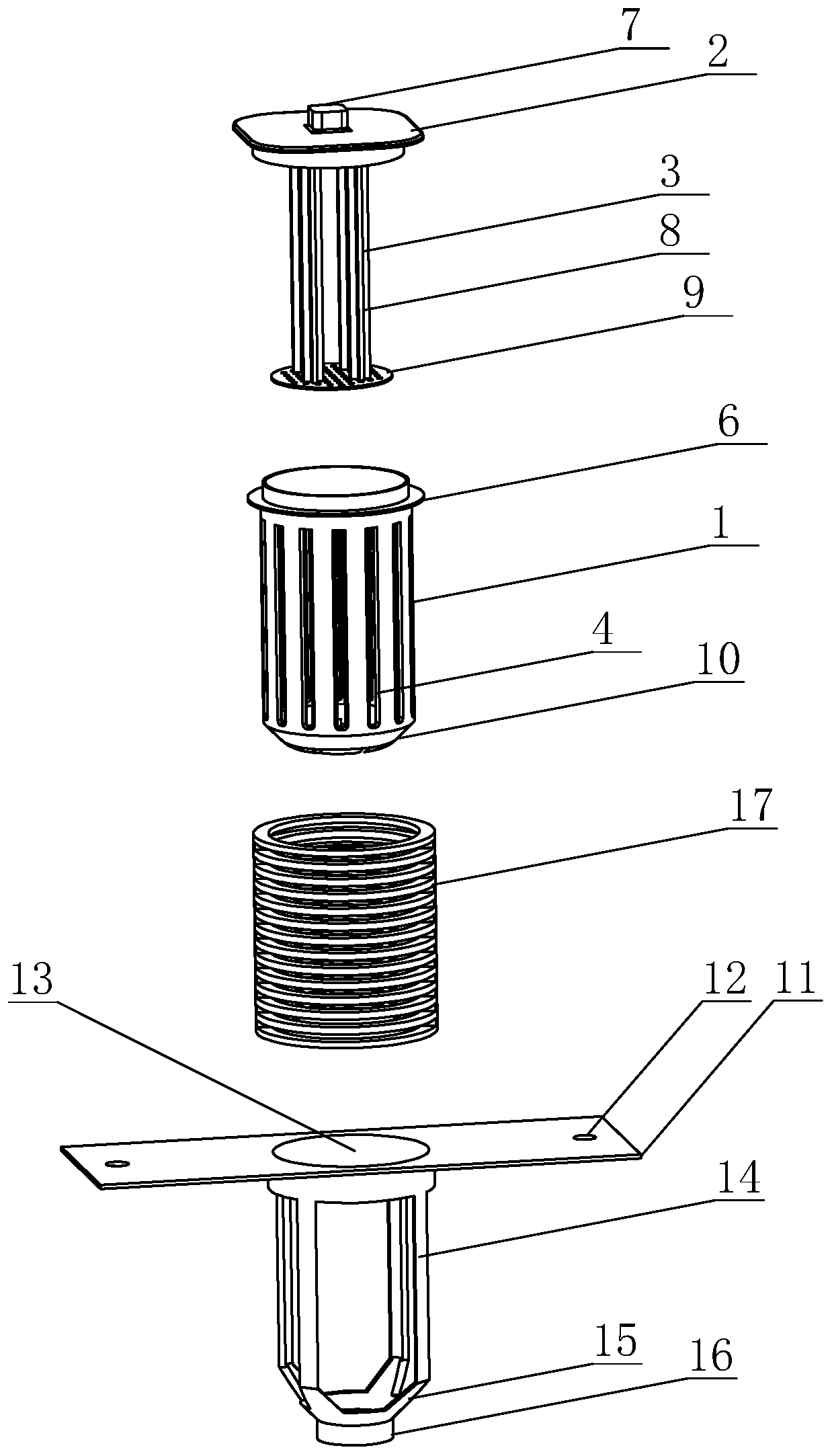 Continuous dosing type white ant monitoring device