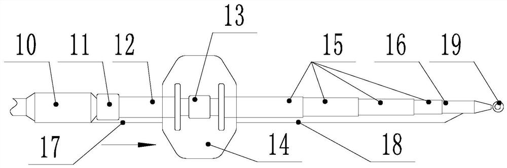 Coal underground gasification system and gasification method capable of realizing parallel transportation of multiple medium