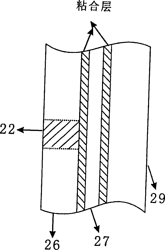 Packaging bag composite material into which sucking pipette can be easily inserted