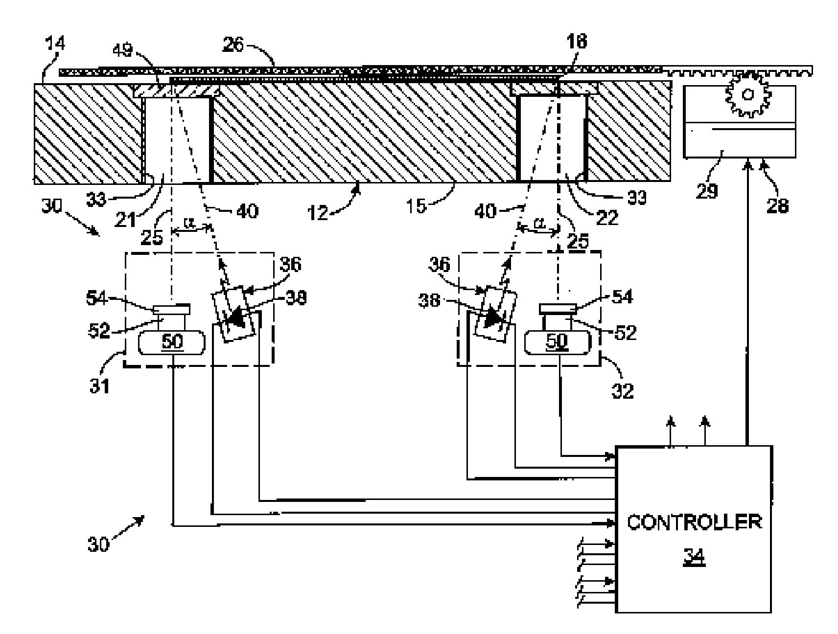 Direct illumination machine vision technique for processing semiconductor wafers