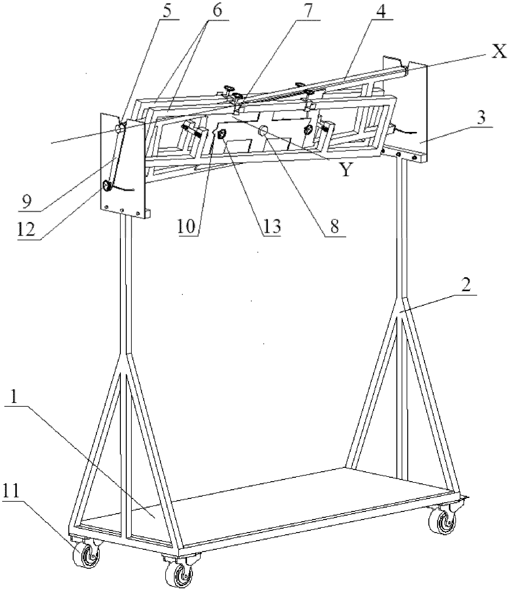 Air-conditioner installation simulating and testing table