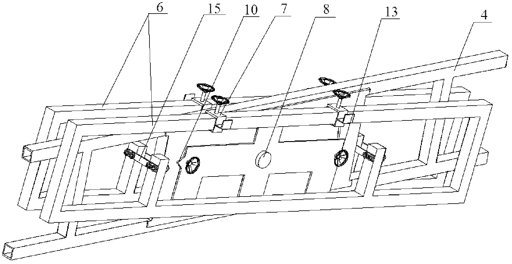 Air-conditioner installation simulating and testing table