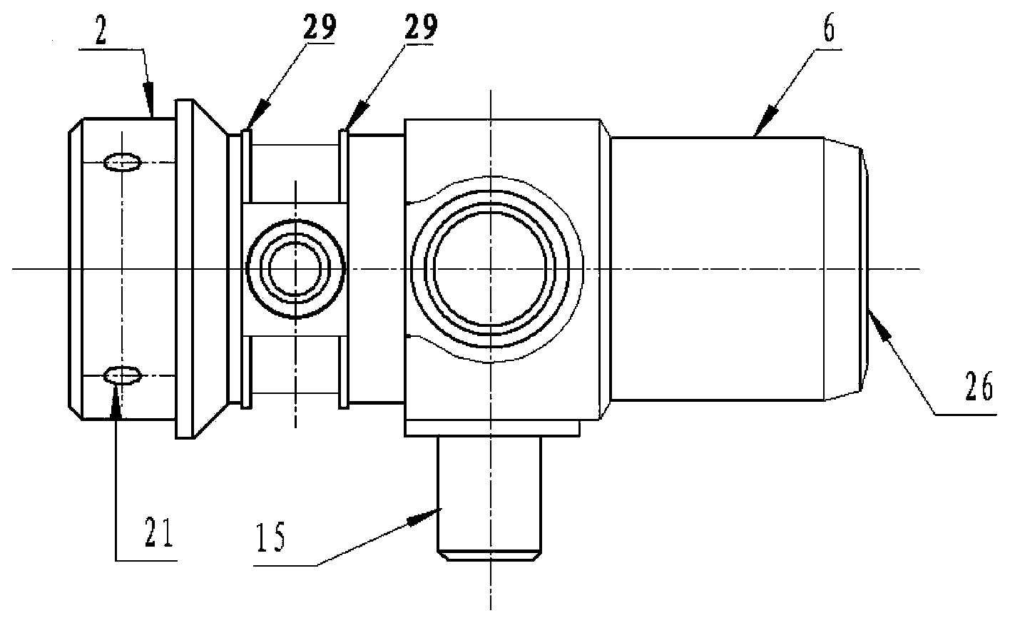 Numerically-controlled processing method of nozzle housing piece